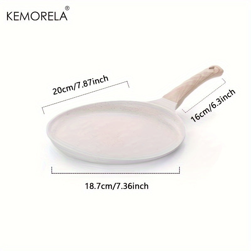 One Medical Stone Crepe Pan by KEMORELA for Making Tortillas, Quesadillas, Faas, Pancakes, and French Toast on Induction Cooker. Complete with Cookware, Kitchen Utensils, Gadgets, and Accessories for your Home Kitchen.