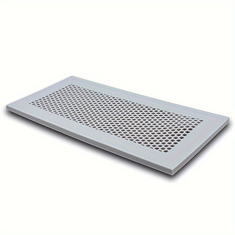 Silicone floor register protective cover designed for home floors, soft and durable material to cover air vents.