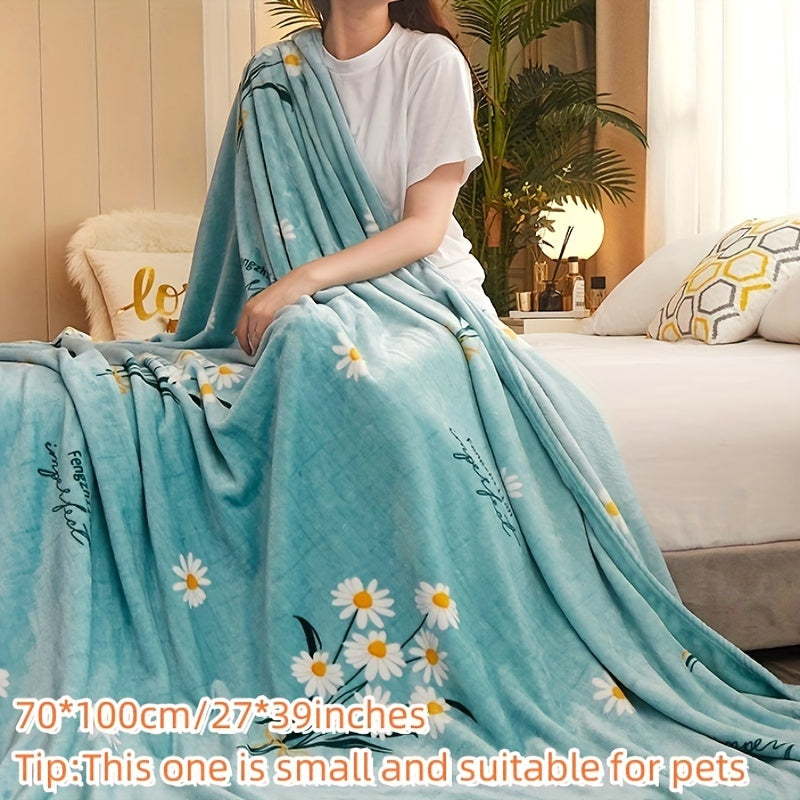 Contemporary Style Flannel Fleece Blanket - This versatile blanket is made of 100% polyester with a knit fabric design, providing lightweight warmth all year round. With a weight of 140-160g, it is perfect for use on the sofa, bed or in the car. Ideal