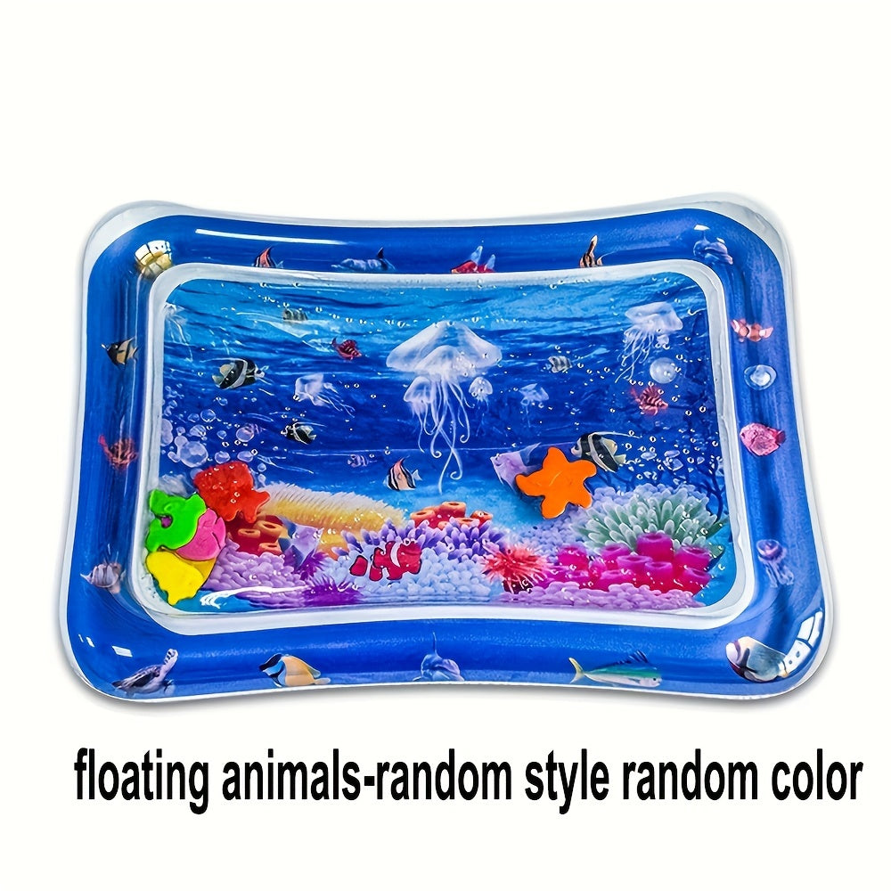 Experience the wonders of the deep sea with the COZYPANDA Ocean Adventure Play Mat! This PVC water pad features jellyfish and fish designs, providing a fun and interactive developmental toy for boys and girls. Give the gift of imaginative play with