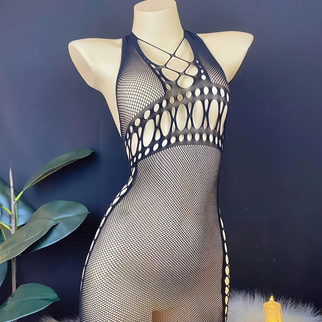 European and American style sexy hot girl bodycon dress with mesh and flashing design.