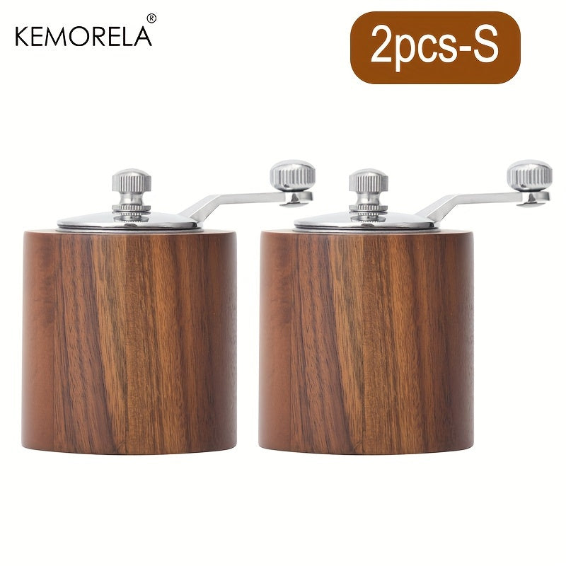 Get your hands on the 2-piece KEMORELA European Solid Wood Pepper Grinder. This manual salt and pepper mill will freshly grind your spices, perfect for seasoning steak and pasta in your home kitchen. No power is required for this wooden kitchen gadget