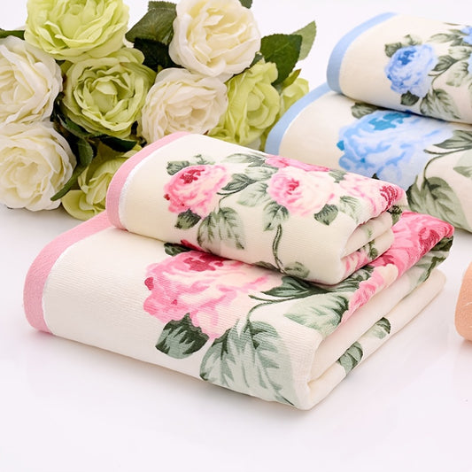 Bohemian flower cut velvet towel set includes bath towel, beach towel, and wash cloths in women's bathroom fashion. Sizes range from 34*74cm to 70*135cm, soft and absorbent.