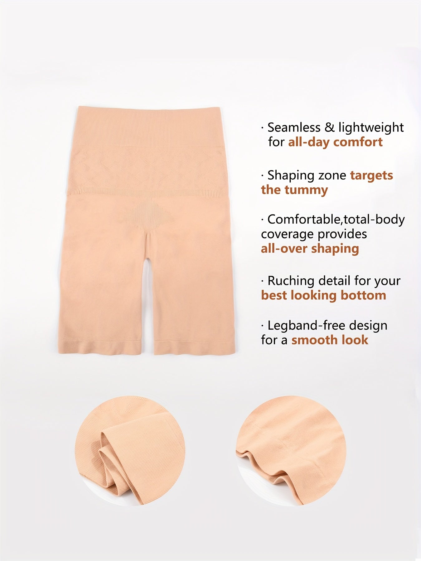 Control body butt lifting pants with high waist, seamless boxer briefs for women that are non-marking and anti-glare, with non-rolling leggings.