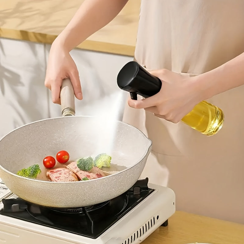 Multipurpose Olive Oil Sprayer perfect for cooking, salads, and BBQ - Sturdy plastic kitchen tool for cooking spray, olive oil, salads, barbecues, and baking.