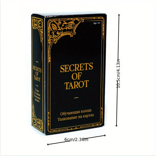 Russian Edition Secrets Tarot Cards - Premium Cardstock with Guidebook for Beginners & Enthusiasts