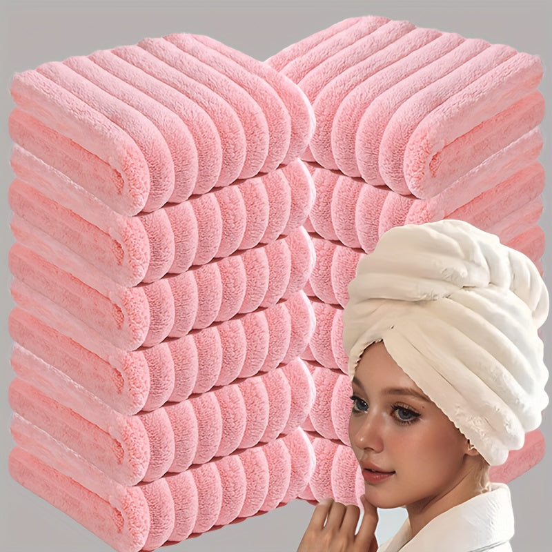 6/12 Pack Coral Fleece Towel Set with high absorbency, soft & comfortable, non-fading, non-shedding qualities. Ideal for everyday use or as a Christmas gift. Contemporary style with a polyester blend, rectangular shape, cartoon theme, knitted fabric, and