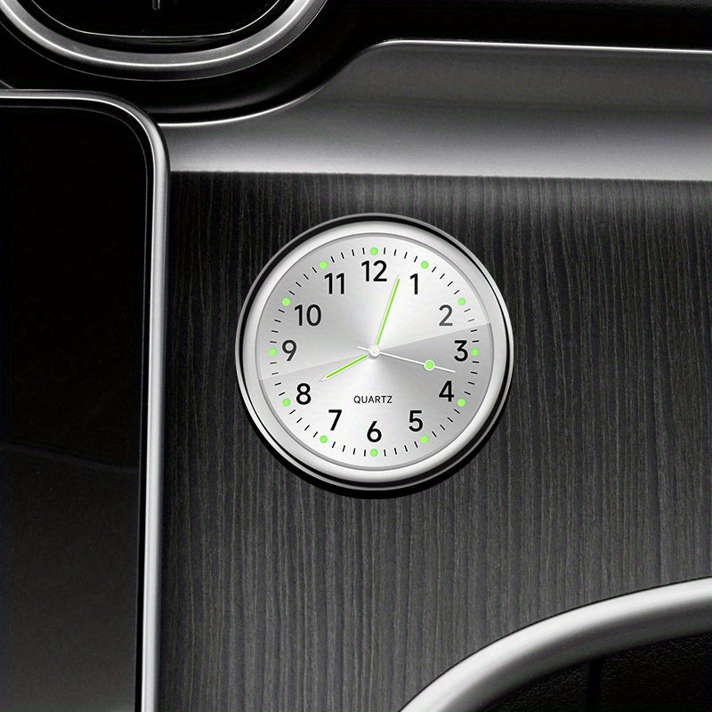 High-end car owners can decorate their dashboard with a glow-in-the-dark decorative clock.