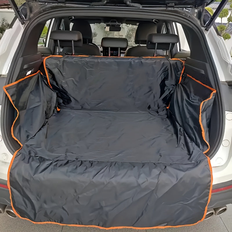 Durable Pet Mat for SUV Trunks - Waterproof, Scratch-Resistant - Protects Car from Dirt, Pet Hair, Three Snowmen