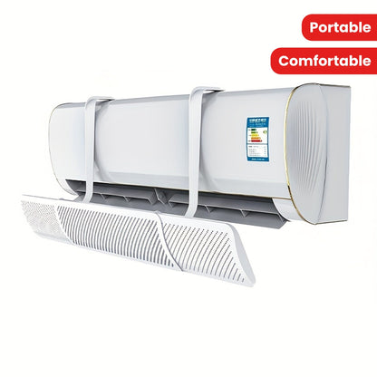 Portable Air Conditioner Deflector - Adjustable Easy-Install Wall-Mounted Windshield for a Cool and Cozy Home