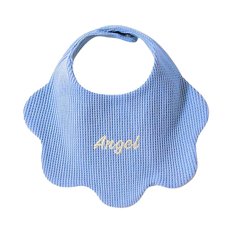 Customize your baby's style with our Personalized Drool Bibs. These bibs feature custom embroidery, an adjustable snap closure, and soft absorbent knit fabric. They make the perfect gift for a baby shower or holiday. Suitable for babies aged 0-3 years