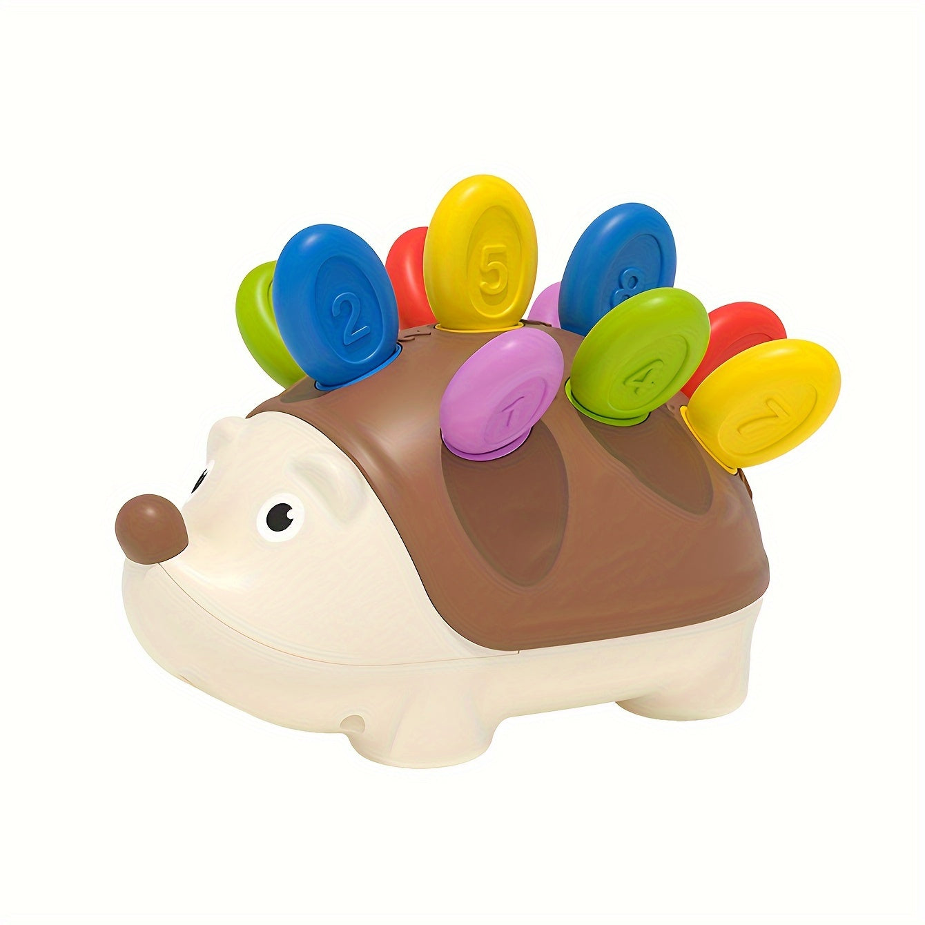 Children's Hedgehog Puzzle Toy - Color & Number Matching, ABS Material, Cartoon Animal Design