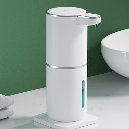 A 380ml rechargeable sensor soap dispenser for foam hand soap and kitchen detergent, suitable for wall-mounting.