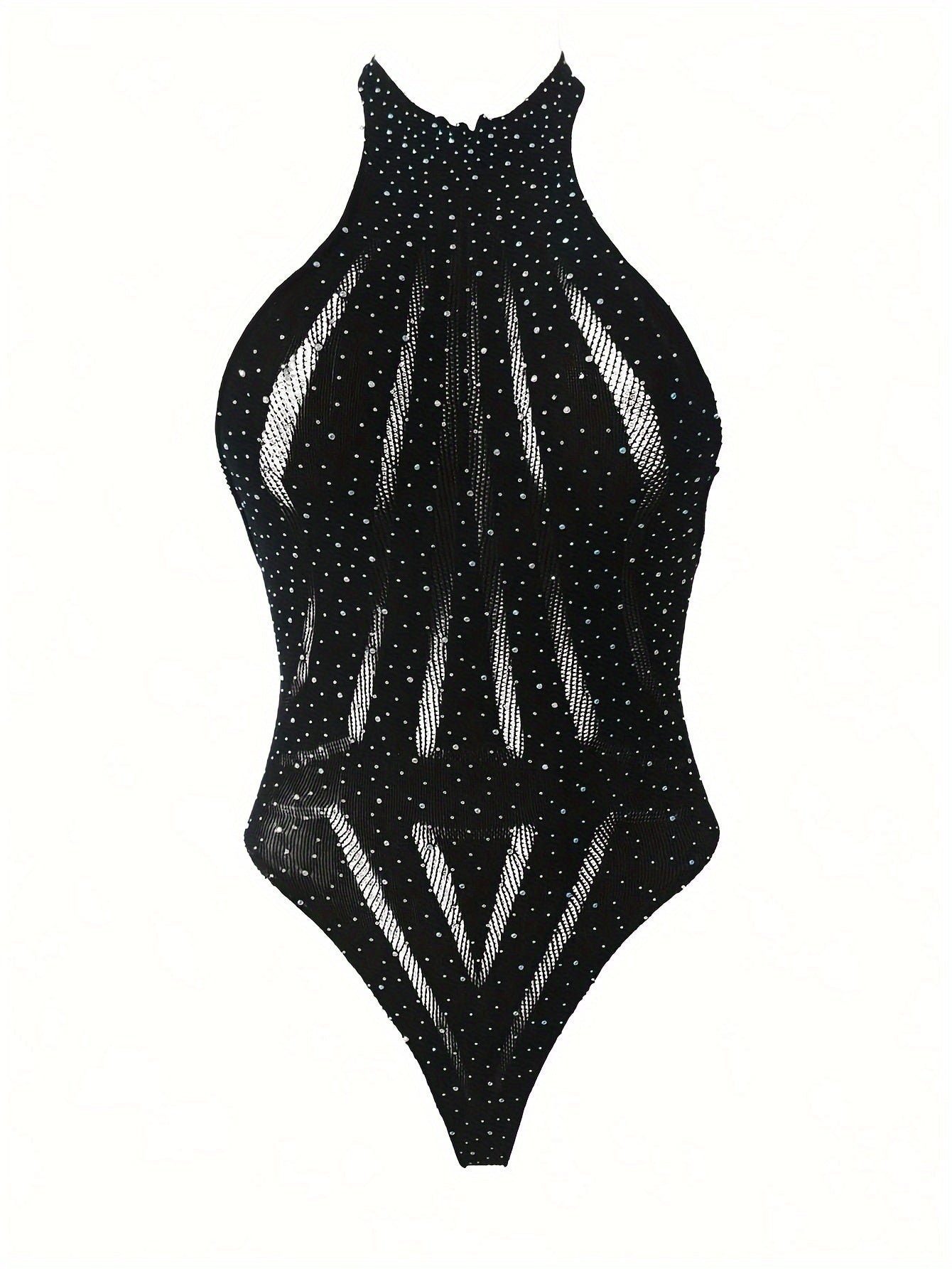 Black rhinestone one piece beach cover-up skirt for women