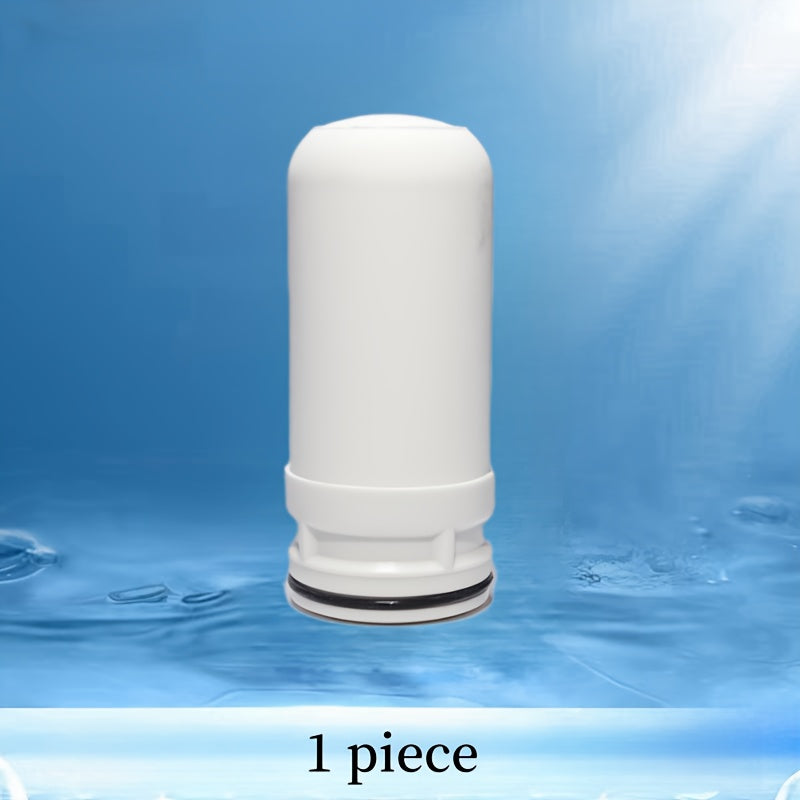 One piece filter element designed for use in faucet water purifiers, featuring multiple composite filtration layers.