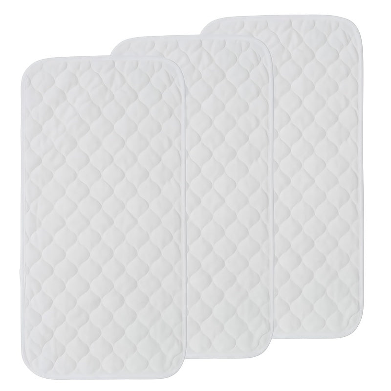 Bamboo Cotton Changing Table Cover Liners that are Waterproof, Washable, and Reusable.