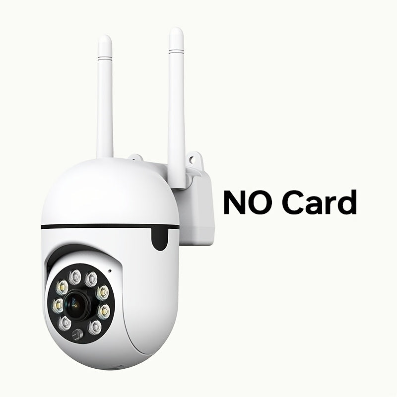 360° Panoramic WiFi Security Camera with Color Night Vision, Two-Way Audio, and Motion Detection. Indoor HD 3MP Surveillance System featuring Easy Setup and SD/Cloud Storage Options (SD/Cloud not included).