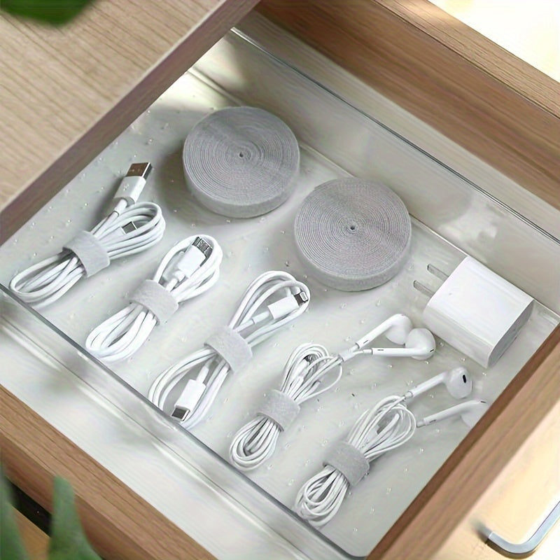 An all-in-one tool for cutting and organizing wires, cables, cords, and household items.