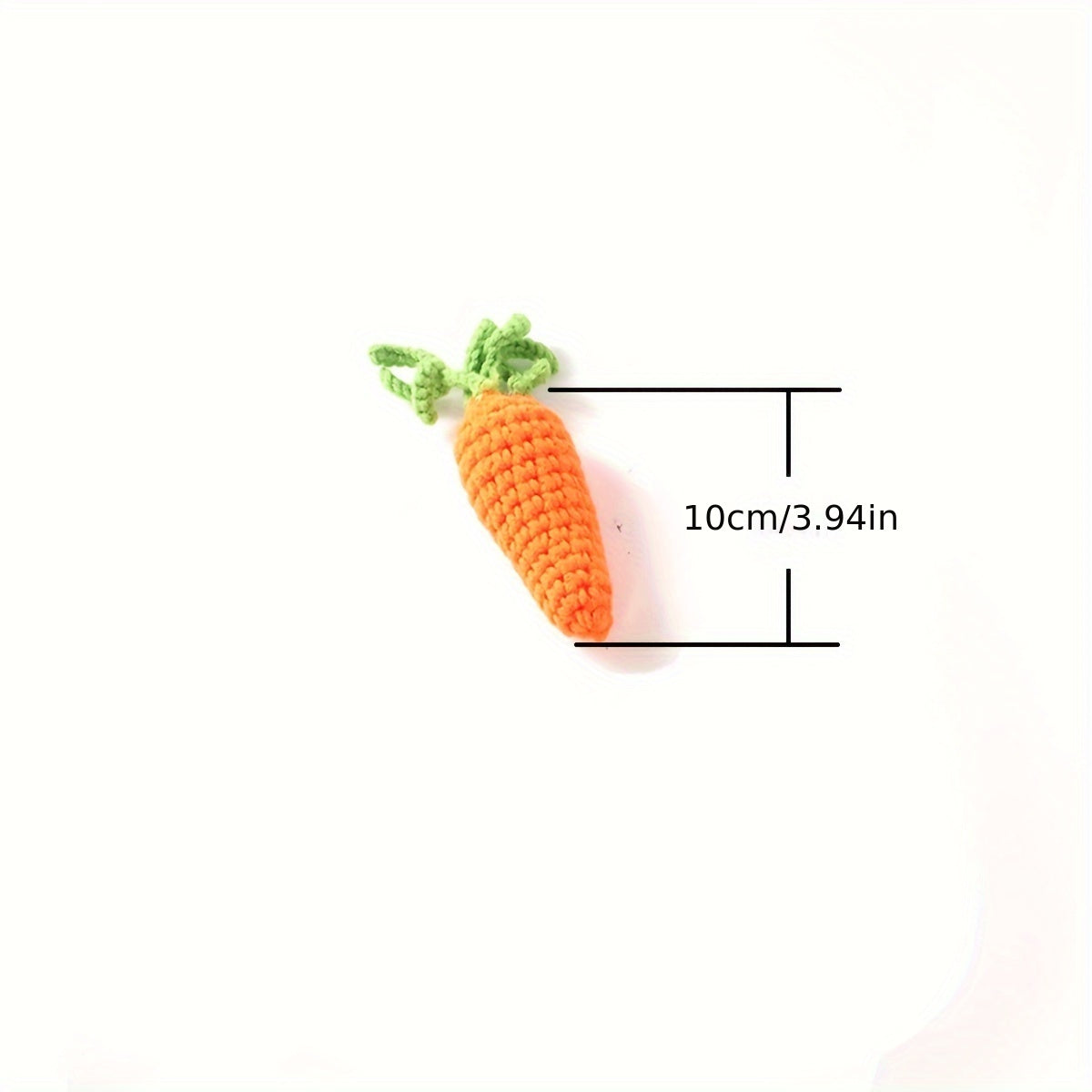 Set of 3 Cute Crochet Carrot Rabbit Kids Photoshoot Props - Includes Polyester Knit Suspender Pants & Hat, Ideal for Capturing Youngsters' First Moments