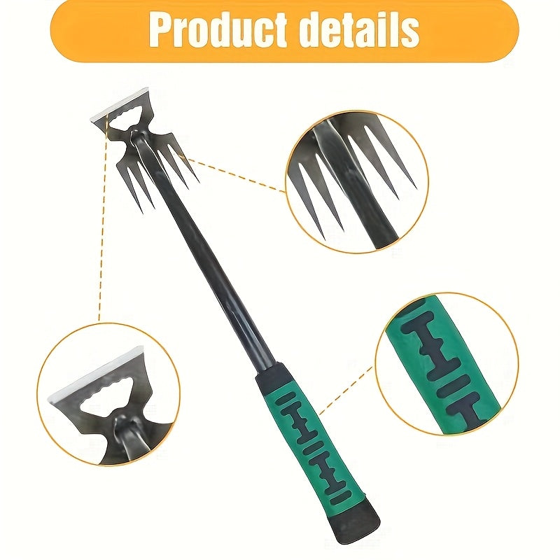 2024 Upgraded Weed Puller Tool with Ergonomic Handle, Heavy-Duty for Outdoor Farming and Gardening.