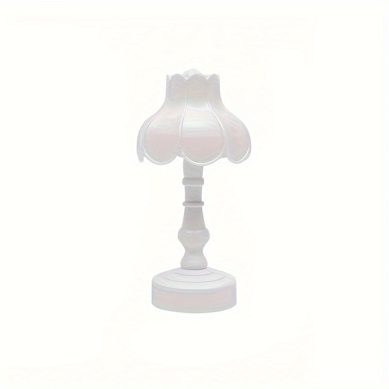 Flower-shaped mini LED table lamp ideal for bedroom and desktop decor, also great as a unique home warm gift or for café/hotel decoration.