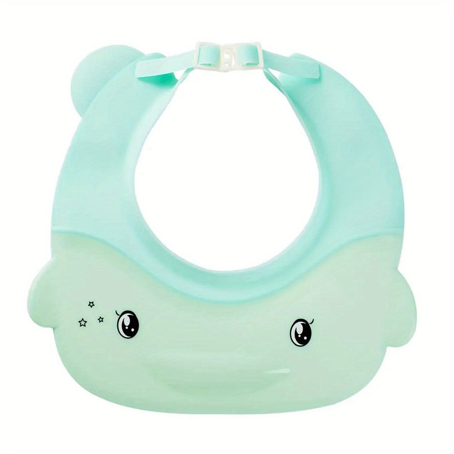 Adjustable Children's Shampoo Cap with Waterproof Eye and Ear Protection - Soft Rubber Shower Cap for Kids Aged 0-12 Years