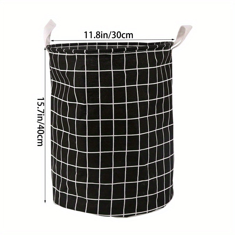 Round Dirty Clothes Basket - Portable Laundry Hamper with Storage Bucket for 1pc of dirty clothes