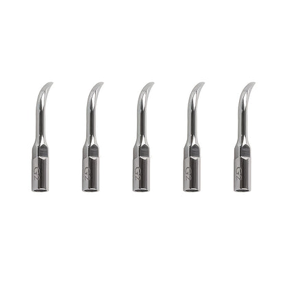 Set of 5 stainless steel dental cleaning tools for gum health and teeth cleaning. Includes non-electric interdental brushes and pick, battery-free.