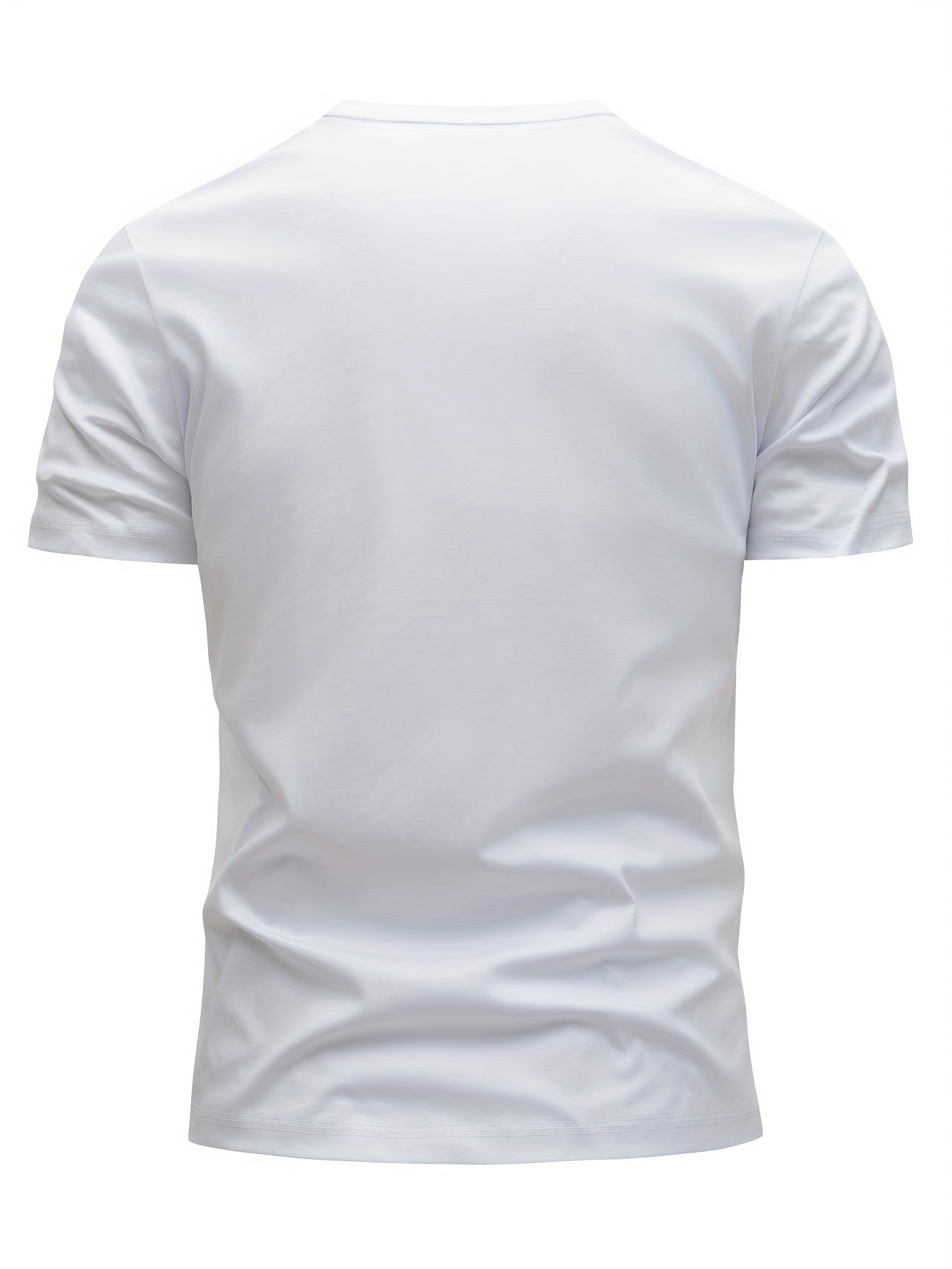 Set of 3 men's breathable cotton t-shirts, ideal for summer with sweat-absorbing properties, great for casual wear or as gifts.