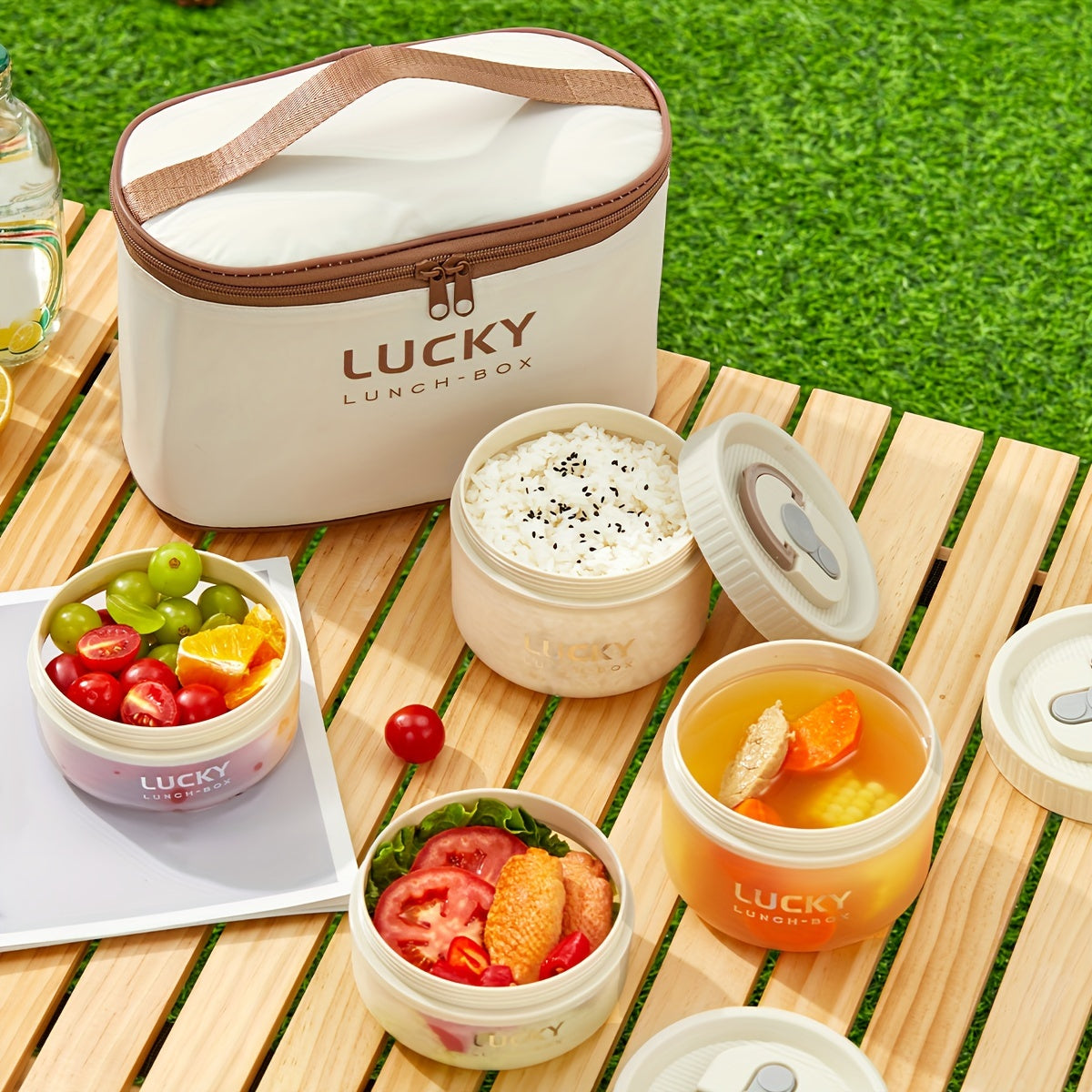 Portable Transparent Plastic Bento Box for Fruit Salad, Round Microwaveable & Leak-proof Food Container, Ideal for Lunch at Kitchen, Office, or Picnic