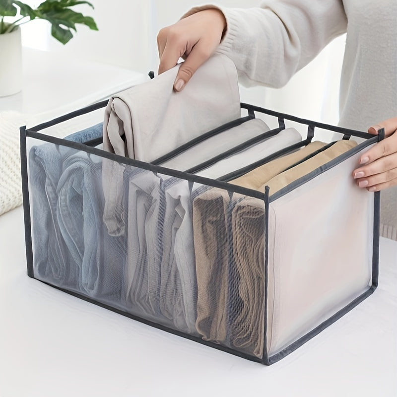 Organize your wardrobe with our variety of storage solutions, including transparent mesh bags for underwear and socks, foldable plaid boxes, and simple style drawer organizers. Perfect for storing children's clothes or as a Christmas, Thanksgiving, New