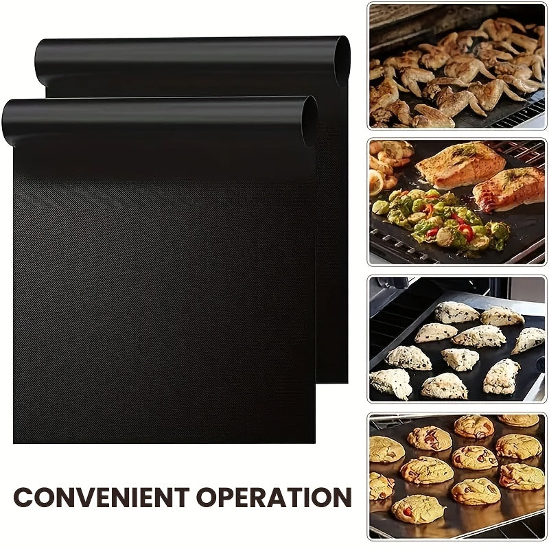 Reusable Non-Stick Oven Baking Mat, Safe for Food, Multi-Purpose Kitchen Tool, Long-Lasting Oven Sheet for Gas & Electric Stoves, Perfect for BBQ