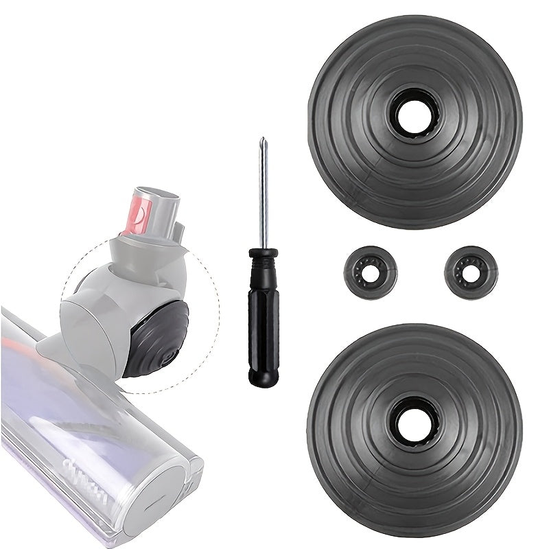 Replacement kit 966817-01 for Dyson V-Ball Wheel - Compatible with V6, V7, V8, V10, V11, V12, DC58, DC59, DC62, DC74 Models - Made of durable plastic, includes floor attachment accessories