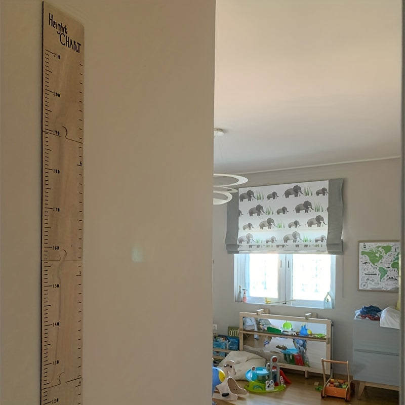 Wooden Height Ruler for Room Decor, Indoor Measuring Tool for Height, Perfect for Halloween and Christmas Gifting