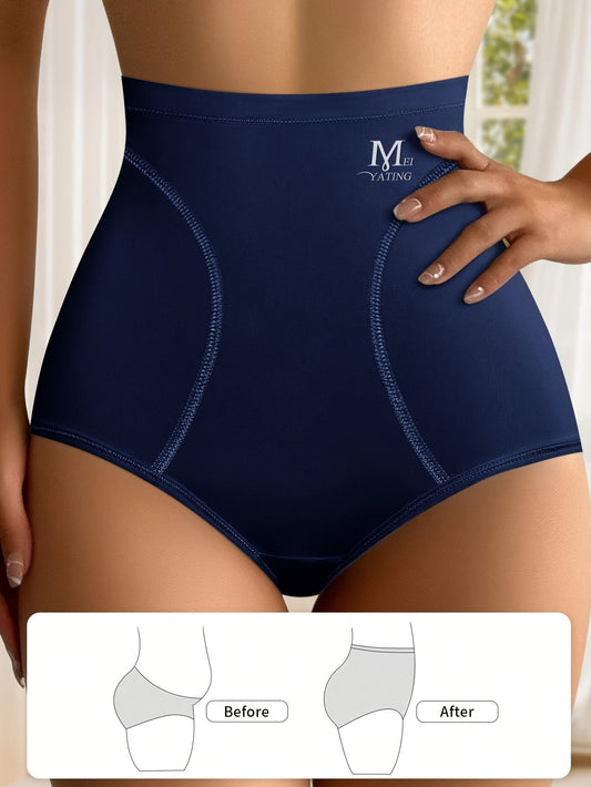 5-Pack of MIOTAN high-waisted tummy control shapewear briefs in a seamless, elegant style. Made of 90% polyester and 10% elastane. Lightweight, summer thin fit.