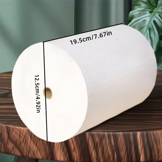 These washable kitchen paper towels come in a roll of 400 sheets made from PET woven fabric, creating a reusable and highly absorbent cleaning cloth. Perfect for dishwashing, grease removal, and general home cleaning, these towels feature a modern