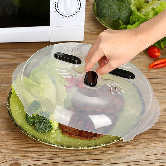 1-piece Microwave Splatter Cover with Magnetic Venting, Made of Non-Toxic Plastic Lid - Suitable for Heating Pizza, Casserole, and Bowls