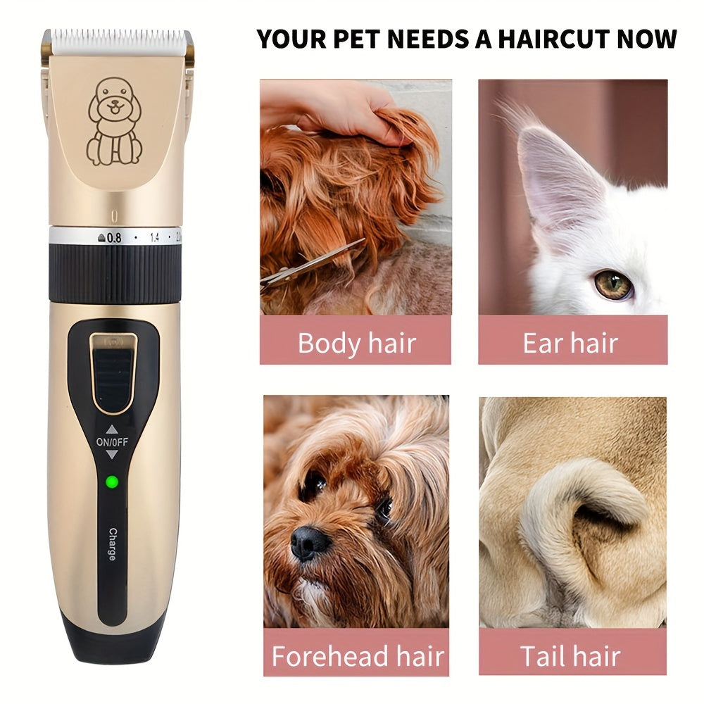 USB rechargeable Electric Pet Grooming Kit for Cats and Dogs