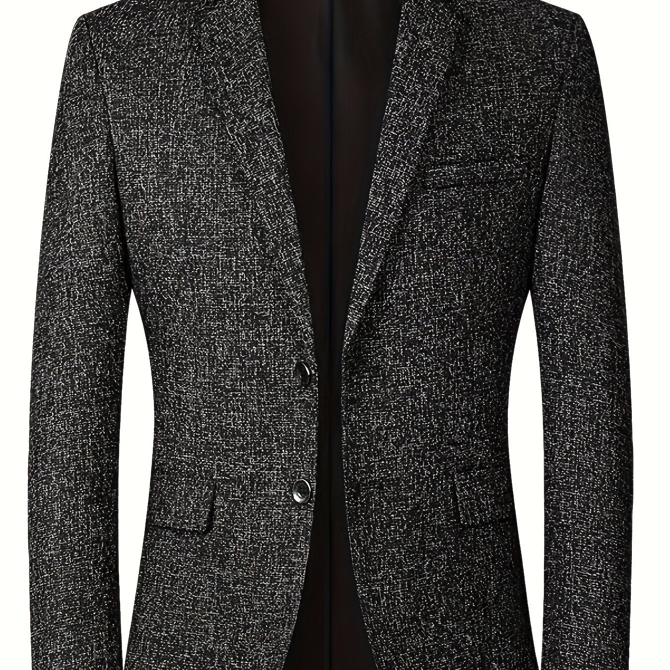 Sleek men's blazer suitable for business casual, lightweight and wrinkle-free.