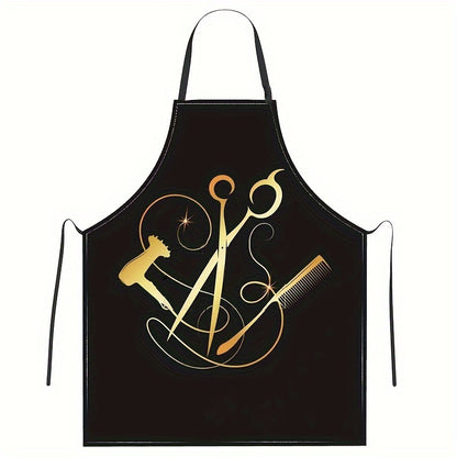 Waterproof two-piece apron set for haircuts and hairdressing - ideal for salon professionals and suitable for all hairstyles.