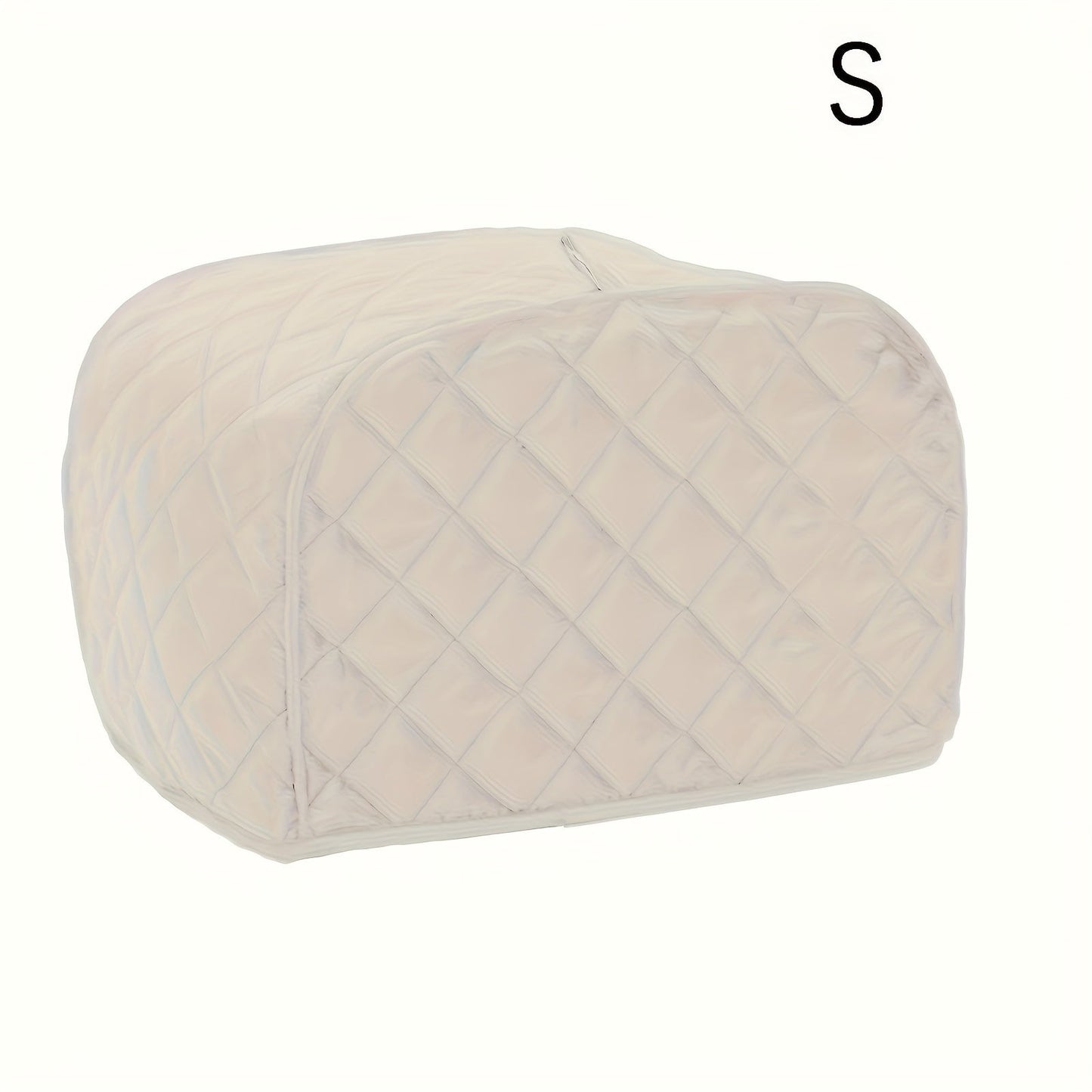 Protect your toaster with this polyester fabric quilted cover designed for 2 and 4 slice toasters. Keep your kitchen appliances dust-free and fingerprint-free with this universal size cover that fits most standard toasters, microwave ovens, and other