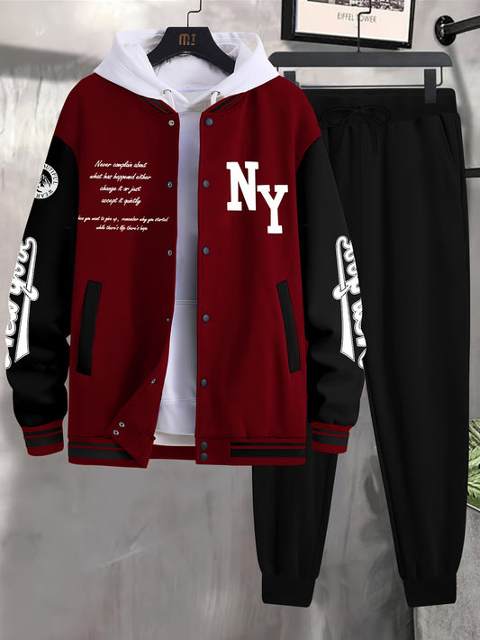 Men's New York baseball uniform pants and casual suit.