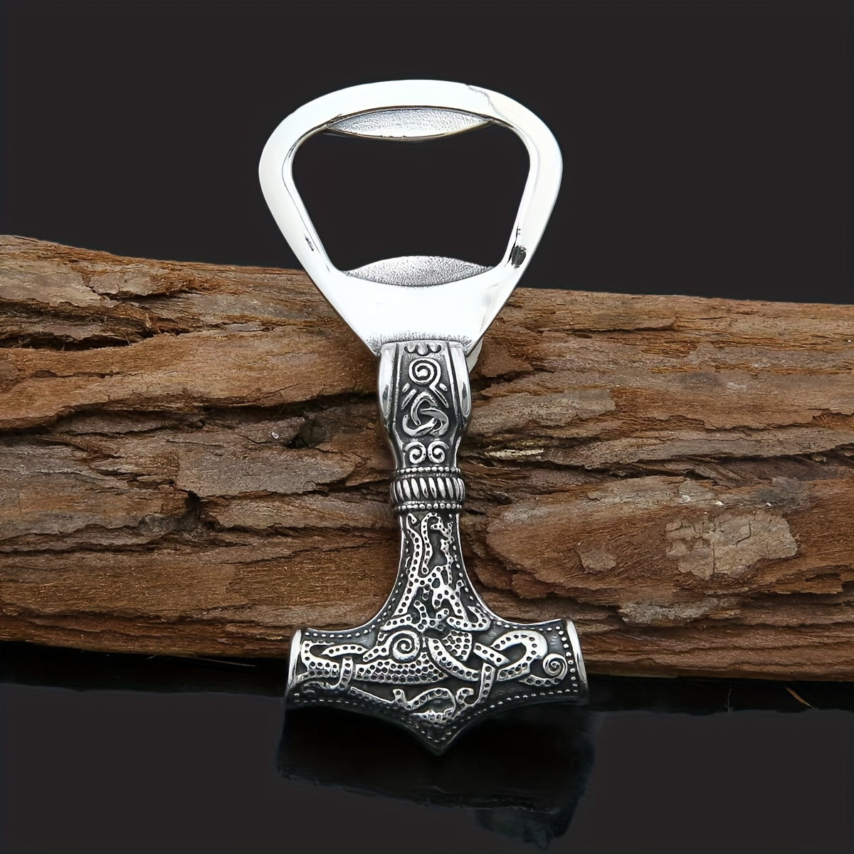 Viking Retro Stainless Steel Bottle Opener