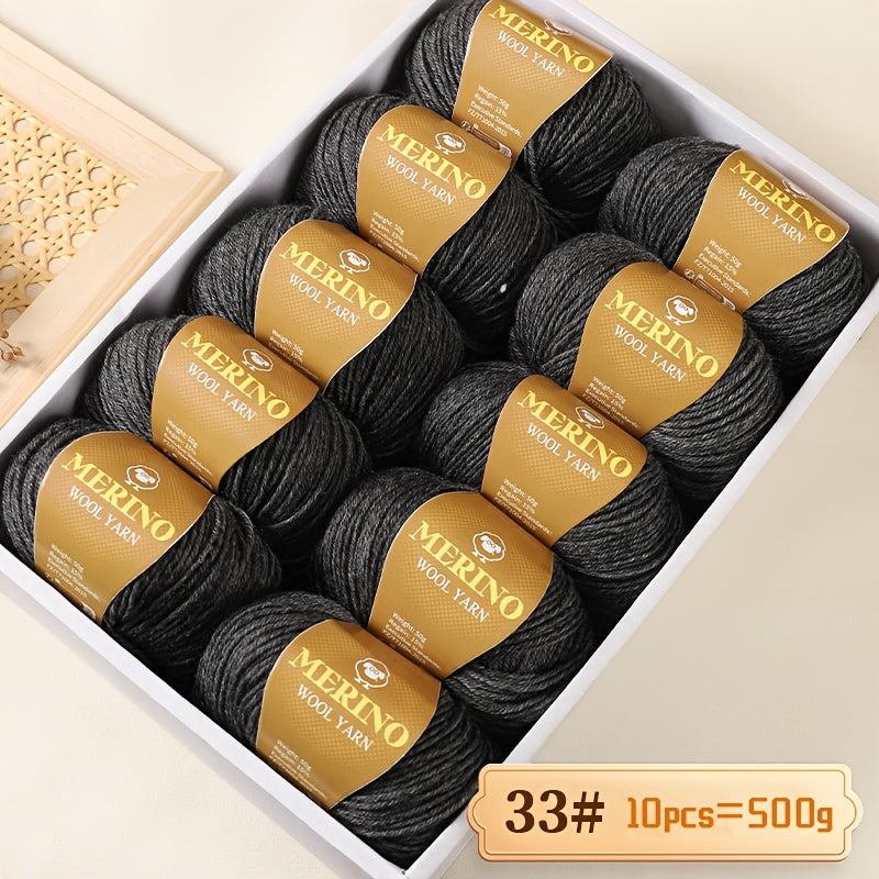 500g of high-quality wool yarn and 212g of medium fine camel hair yarn suitable for autumn and winter hand-knitted sweaters, scarves, hats, and warm clothes. Includes 1 large pack of wool