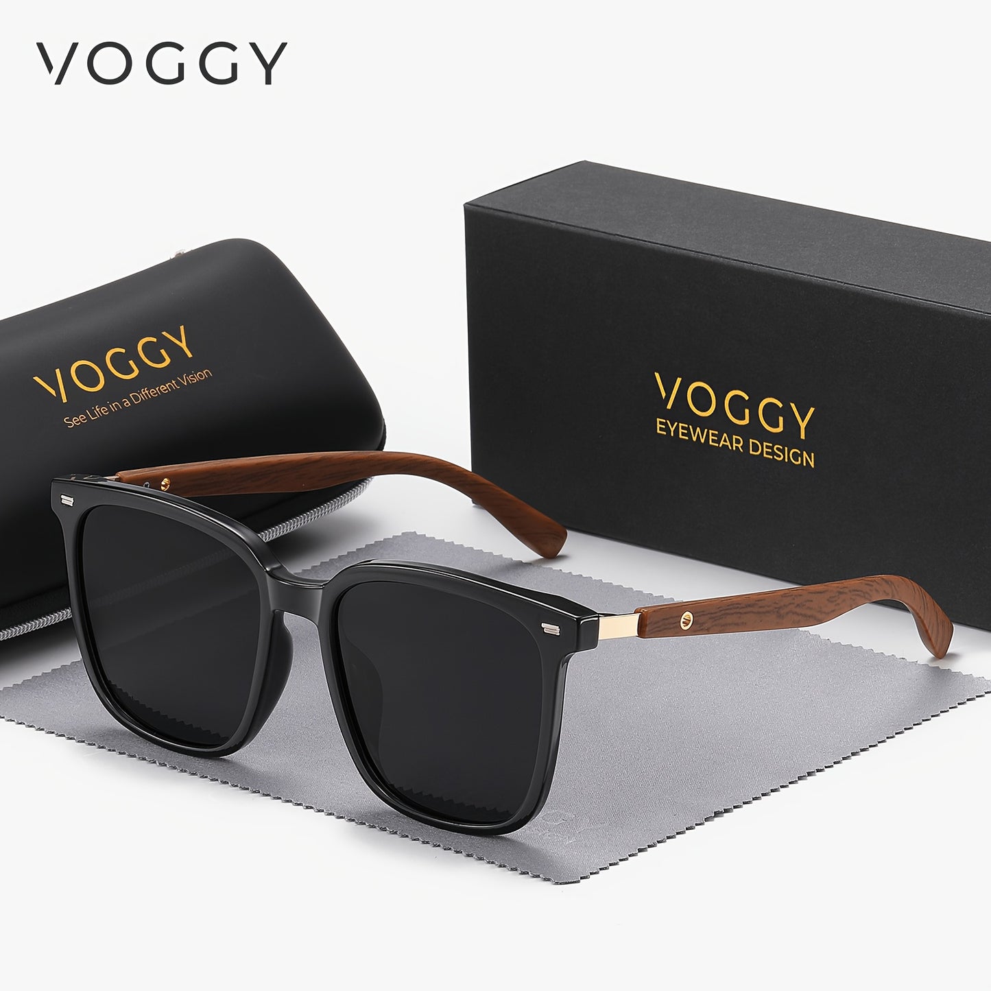 VOGGY Fashion Simple Retro Polarized Glasses for Men and Women, Perfect for Sports, Driving, Outdoor Activities, and Parties.