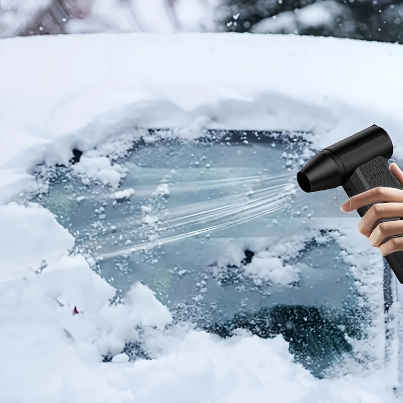 Turbo Handheld Fan with Button Control - Powerful 140000 RPM, Portable Table Fan made of Durable Plastic, Rechargeable via USB with Built-in Lithium Battery for Dusting, Snow Blowing, BBQ Cleaning, Indoor & Outdoor Use, Perfect Gift Option