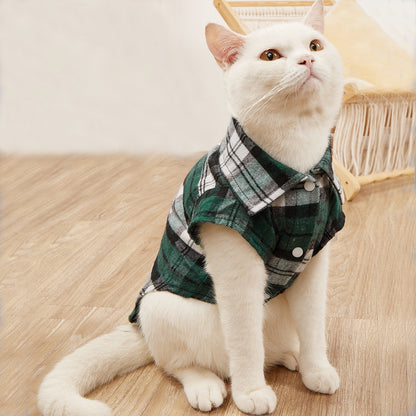 Adorable Plaid Shirts for Small & Medium Dogs & Cats!