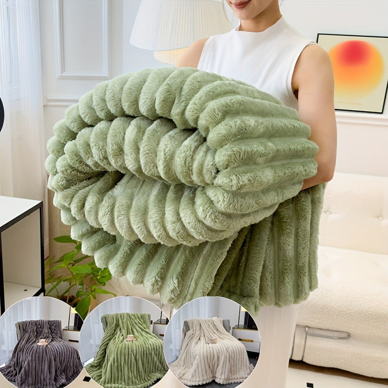 Stay warm and cozy this winter with our luxurious faux rabbit fur throw blanket. Made from skin-friendly, breathable velvet fabric, this heavyweight blanket is over 500g for the ultimate in comfort. Perfect for snuggling up in the bedroom or living room