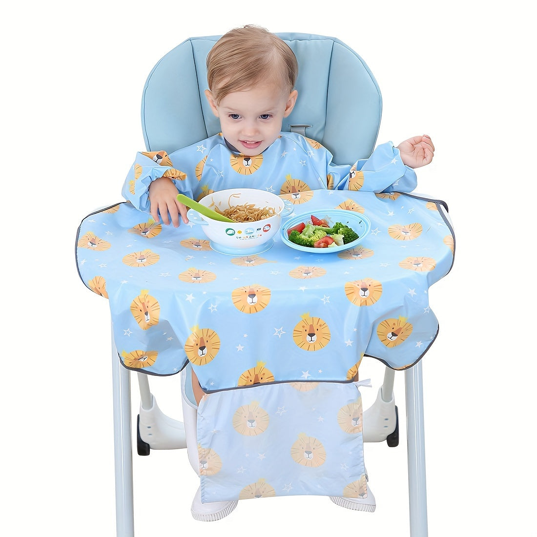 Bibs for Babies: Waterproof, Anti-dirty, Stain and Odor Resistant, with Sleeves, Perfect for Highchairs and Playtime - Suitable for Ages 6-36 Months