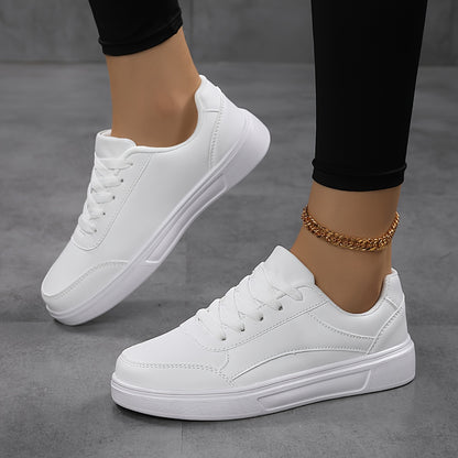 Women's lace-up sneakers with microfiber upper, breathable mesh inner, and lightweight PHYLON sole for all-season wear. Features a round toe and is perfect for spring and fall fashion.